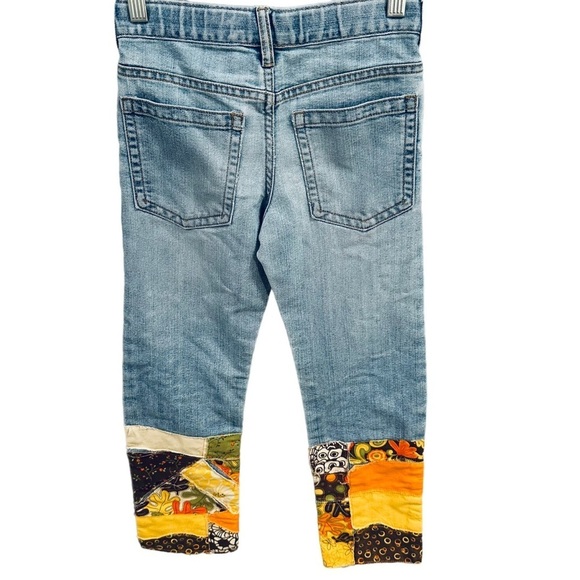 -SOLD-OshKosh Fall Pumpkin Halloween Themed Patch Handmade Custom Jean girls 7 - Picture 2 of 8